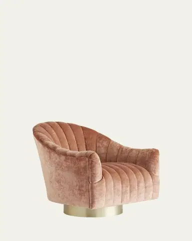 Arteriors Springsteen Velvet Swivel Chair | Thumbnail 2 Arteriors Springsteen Velvet Swivel Chair | Thumbnail 2