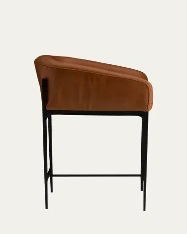Arteriors Osbourne Leather 26.5" Counter Stool | Thumbnail 2 Arteriors Osbourne Leather 26.5" Counter Stool | Thumbnail 2