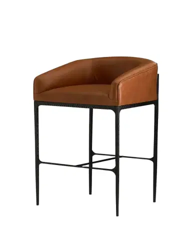 Arteriors Osbourne Leather 32" Bar Stool | Thumbnail 1 Arteriors Osbourne Leather 32" Bar Stool | Thumbnail 1