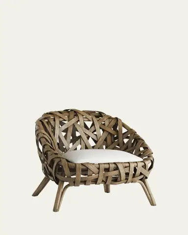 Arteriors Horatio Woven Rattan Chair | Thumbnail 2 Arteriors Horatio Woven Rattan Chair | Thumbnail 2