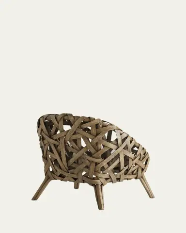 Arteriors Horatio Woven Rattan Chair | Thumbnail 3 Arteriors Horatio Woven Rattan Chair | Thumbnail 3