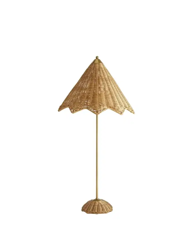 Parasol 2-Light Rattan Table Lamp, 28" Parasol 2-Light Rattan Table Lamp, 28"