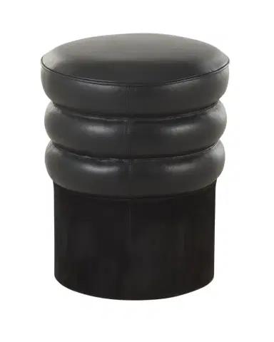 Arteriors Rollo Leather Ottoman | Thumbnail 1 Arteriors Rollo Leather Ottoman | Thumbnail 1