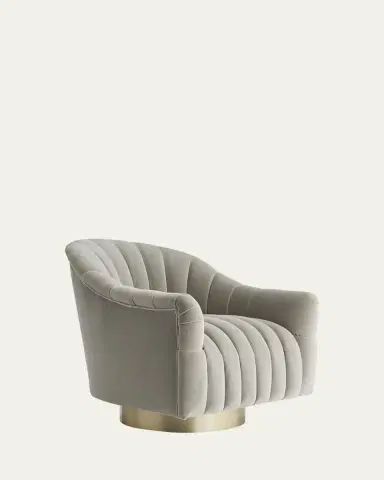 Arteriors Springsteen Velvet Swivel Chair | Thumbnail 2 Arteriors Springsteen Velvet Swivel Chair | Thumbnail 2