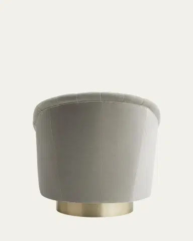 Arteriors Springsteen Velvet Swivel Chair | Thumbnail 3 Arteriors Springsteen Velvet Swivel Chair | Thumbnail 3