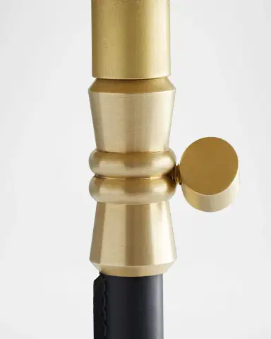 Arteriors Addison Adjustable Leather Drink Table | Thumbnail 2 Arteriors Addison Adjustable Leather Drink Table | Thumbnail 2