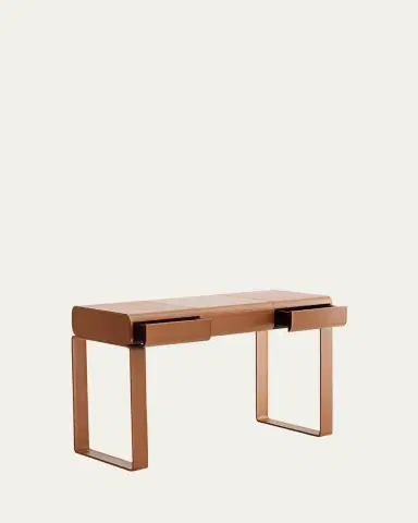 Arteriors Meyer Leather Writing Desk | Thumbnail 2 Arteriors Meyer Leather Writing Desk | Thumbnail 2
