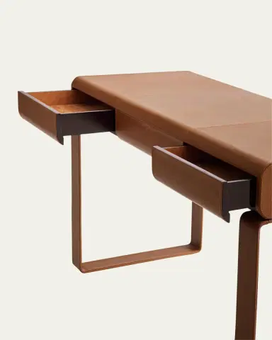 Arteriors Meyer Leather Writing Desk | Thumbnail 3 Arteriors Meyer Leather Writing Desk | Thumbnail 3