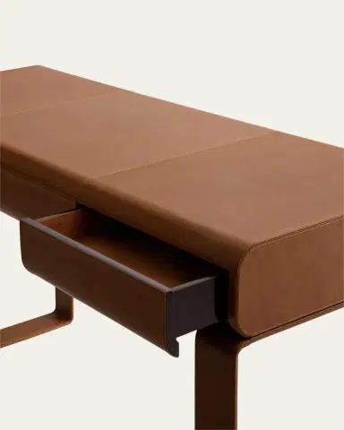Arteriors Meyer Leather Writing Desk | Thumbnail 4 Arteriors Meyer Leather Writing Desk | Thumbnail 4