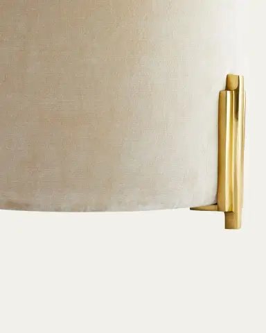 Arteriors Warby Velvet Ottoman | Thumbnail 2 Arteriors Warby Velvet Ottoman | Thumbnail 2