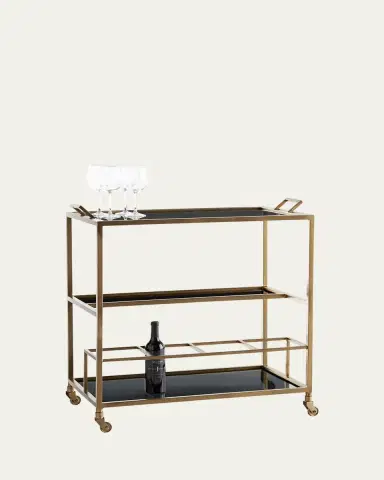 Arteriors Jak Bar Cart | Thumbnail 2 Arteriors Jak Bar Cart | Thumbnail 2
