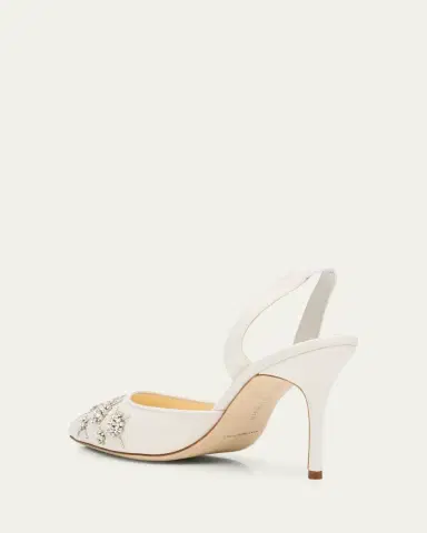 Manolo Blahnik 90mm Ralyne Embellished Satin Pumps | Thumbnail 2 Manolo Blahnik 90mm Ralyne Embellished Satin Pumps | Thumbnail 2