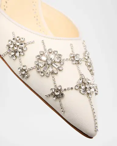 Manolo Blahnik 90mm Ralyne Embellished Satin Pumps | Thumbnail 5 Manolo Blahnik 90mm Ralyne Embellished Satin Pumps | Thumbnail 5