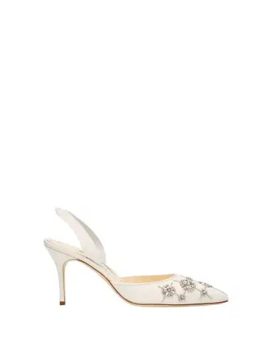 Manolo Blahnik 90mm Ralyne Embellished Satin Pumps | Thumbnail 1 Manolo Blahnik 90mm Ralyne Embellished Satin Pumps | Thumbnail 1