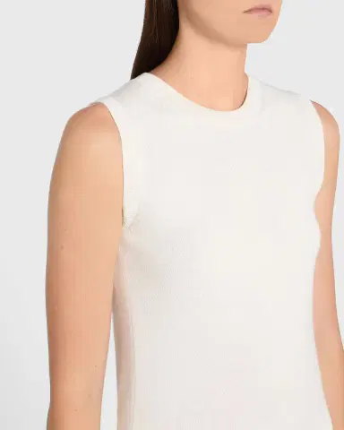 Oscar de la Renta Solid Wool Knit Tank Top | Thumbnail 4 Oscar de la Renta Solid Wool Knit Tank Top | Thumbnail 4