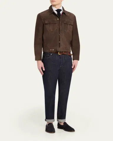 Brunello Cucinelli en's Cotton ulti-Stripe Button-Down Shirt | Thumbnail 2 Brunello Cucinelli en's Cotton ulti-Stripe Button-Down Shirt | Thumbnail 2