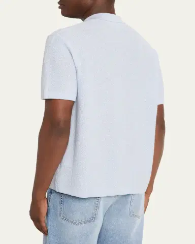 Frame Men's Textured Short-Sleeve Shirt | Thumbnail 3 Frame Men's Textured Short-Sleeve Shirt | Thumbnail 3