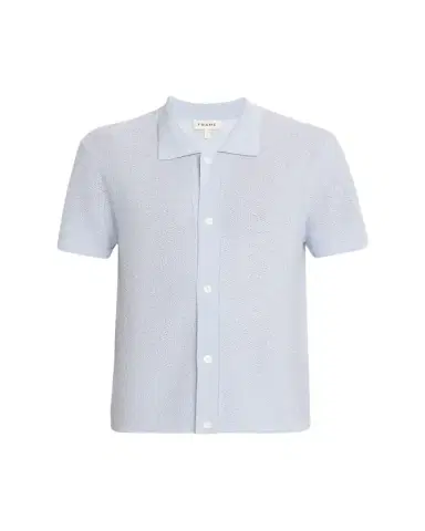 Frame Men's Textured Short-Sleeve Shirt | Thumbnail 1 Frame Men's Textured Short-Sleeve Shirt | Thumbnail 1
