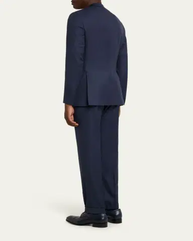 Brioni Men's Wool Micro-Herringbone Two-Piece Suit | Thumbnail 3 Brioni Men's Wool Micro-Herringbone Two-Piece Suit | Thumbnail 3