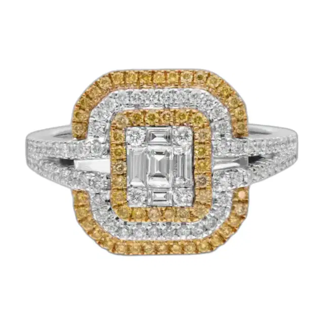 Gregg Ruth 18K White & Yellow Gold Diamond Engagement Ring by The Solist Gregg Ruth 18K White & Yellow Gold Diamond Engagement Ring by The Solist