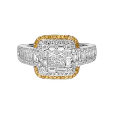 Gregg Ruth Gregg Ruth 18K White Gold Fancy Diamond 1.45ct. Engagement Ring Sz. 6.5 by The Solist | Thumbnail 1 Gregg Ruth Gregg Ruth 18K White Gold Fancy Diamond 1.45ct. Engagement Ring Sz. 6.5 by The Solist | Thumbnail 1