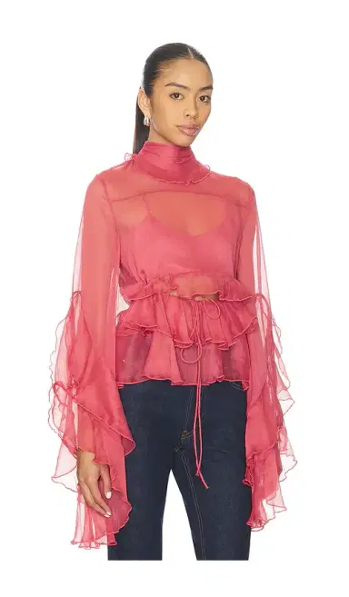 Bardot Anyssa Ruffle Blouse | Thumbnail 2 Bardot Anyssa Ruffle Blouse | Thumbnail 2