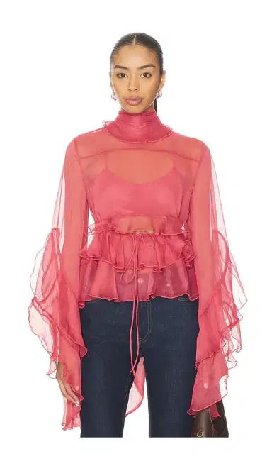 Bardot Anyssa Ruffle Blouse | Thumbnail 1 Bardot Anyssa Ruffle Blouse | Thumbnail 1