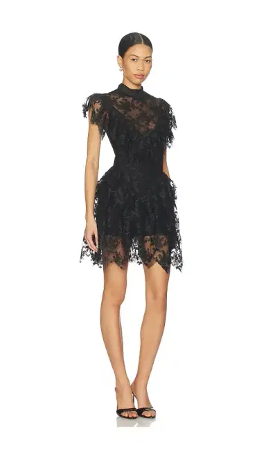 Bardot Tarryn Ruffle Lace Mini Dress | Thumbnail 2 Bardot Tarryn Ruffle Lace Mini Dress | Thumbnail 2
