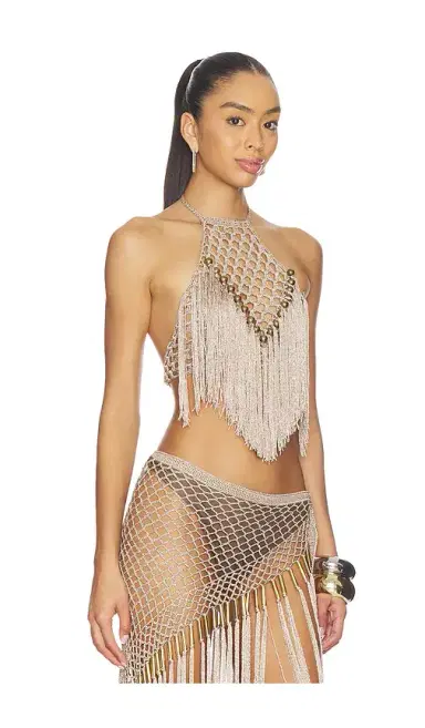 My Beachy Side Aria Hand Crochet Halter Top | Thumbnail 2 My Beachy Side Aria Hand Crochet Halter Top | Thumbnail 2