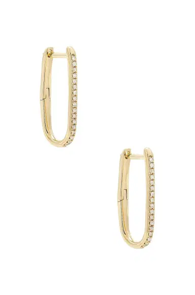 STONE AND STRAND Diamond Oval Earrings | Thumbnail 3 STONE AND STRAND Diamond Oval Earrings | Thumbnail 3
