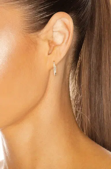 STONE AND STRAND Diamond Oval Earrings | Thumbnail 4 STONE AND STRAND Diamond Oval Earrings | Thumbnail 4