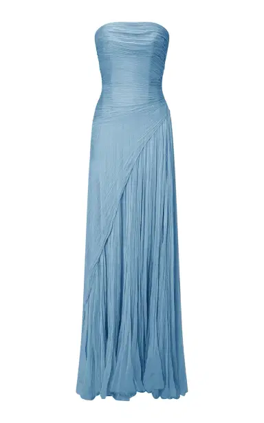 Marmar Halim Pleated Silk Gown | Thumbnail 1 Marmar Halim Pleated Silk Gown | Thumbnail 1