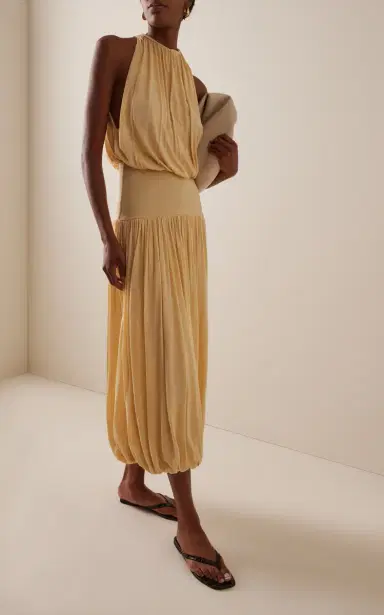Toteme Soft Gathered Dress | Thumbnail 2 Toteme Soft Gathered Dress | Thumbnail 2