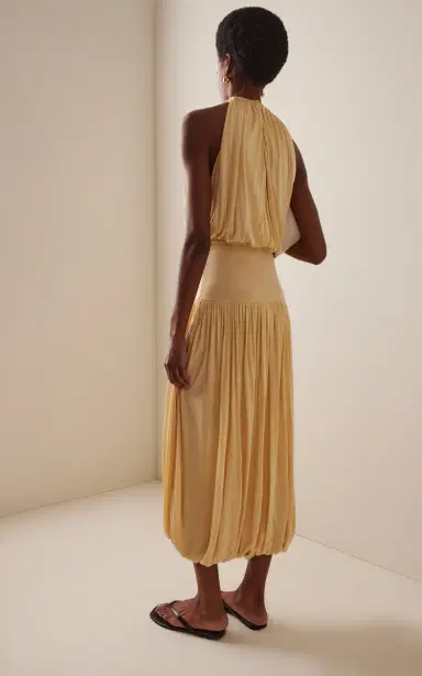 Toteme Soft Gathered Dress | Thumbnail 4 Toteme Soft Gathered Dress | Thumbnail 4