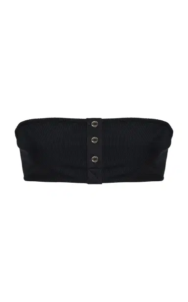 Toteme Ribbed Strapless Bikini Top | Thumbnail 4 Toteme Ribbed Strapless Bikini Top | Thumbnail 4