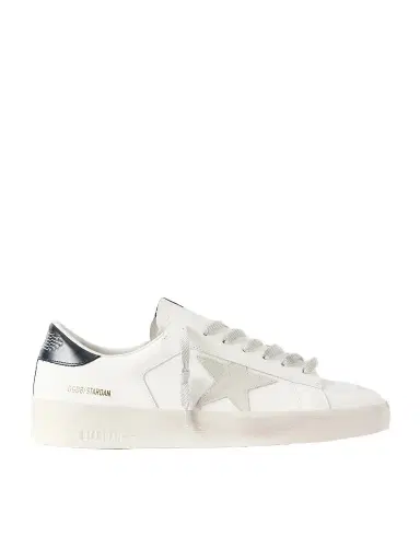Golden Goose Stardan Suede-Trimmed Leather Sneakers - Men | Thumbnail 1 Golden Goose Stardan Suede-Trimmed Leather Sneakers - Men | Thumbnail 1