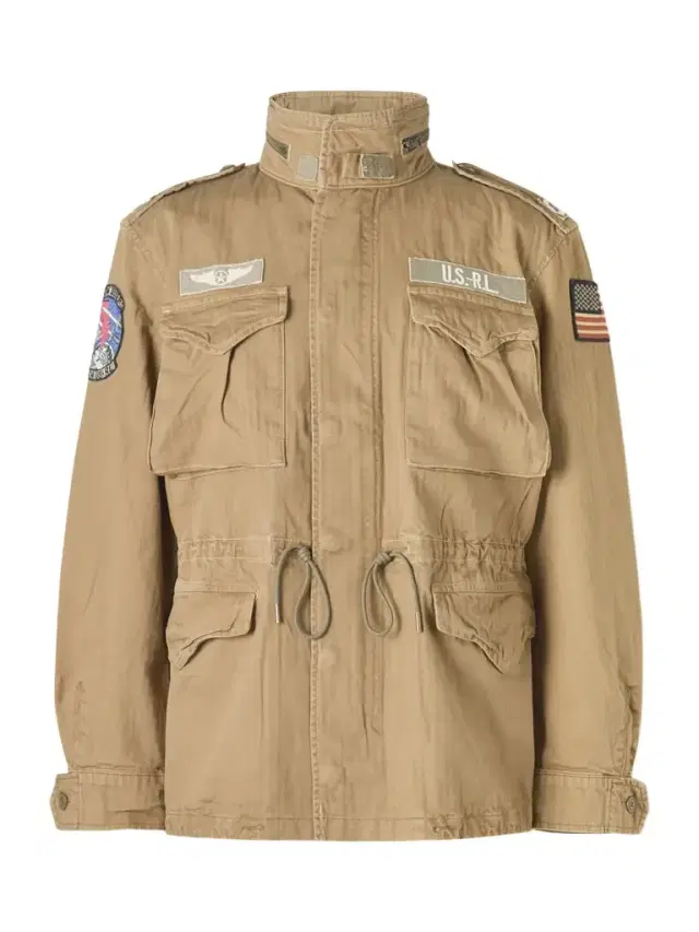 The Iconic Logo-Appliquéd Striped Cotton Field Jacket - Men The Iconic Logo-Appliquéd Striped Cotton Field Jacket - Men
