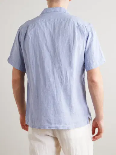 Hartford Palmito Mc Pat Convertible-Collar Linen Shirt - Men | Thumbnail 3 Hartford Palmito Mc Pat Convertible-Collar Linen Shirt - Men | Thumbnail 3
