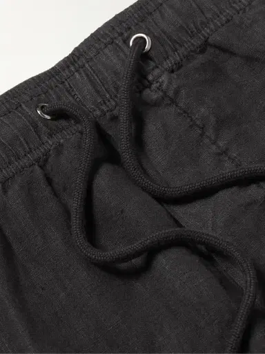 James Perse Straight-Leg Garment-Dyed Linen Drawstring Shorts - Men | Thumbnail 4 James Perse Straight-Leg Garment-Dyed Linen Drawstring Shorts - Men | Thumbnail 4