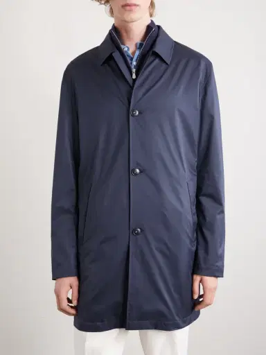 Canali Microfibre Coat - Men | Thumbnail 3 Canali Microfibre Coat - Men | Thumbnail 3
