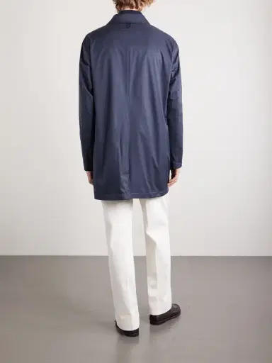 Canali Microfibre Coat - Men | Thumbnail 4 Canali Microfibre Coat - Men | Thumbnail 4