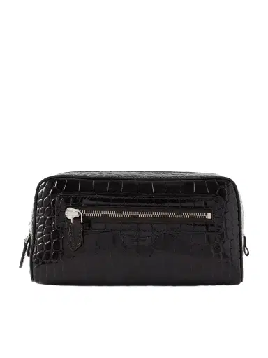 Tom Ford Croc-Effect Leather Wash Bag - Men | Thumbnail 1 Tom Ford Croc-Effect Leather Wash Bag - Men | Thumbnail 1