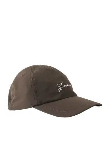 Jacquemus Baluchon Logo-Embroidered Shell Baseball Cap - Men | Thumbnail 1 Jacquemus Baluchon Logo-Embroidered Shell Baseball Cap - Men | Thumbnail 1