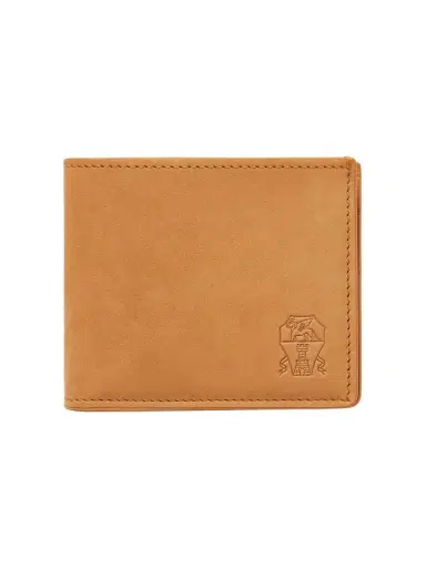 Brunello Cucinelli Logo-Debossed Suede Billfold Wallet - Men | Thumbnail 1 Brunello Cucinelli Logo-Debossed Suede Billfold Wallet - Men | Thumbnail 1