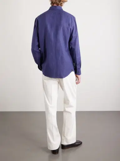 Zegna Oasi Linen Shirt - Men | Thumbnail 4 Zegna Oasi Linen Shirt - Men | Thumbnail 4