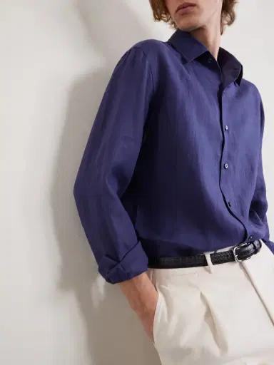 Zegna Oasi Linen Shirt - Men | Thumbnail 5 Zegna Oasi Linen Shirt - Men | Thumbnail 5
