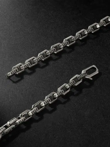 David Yurman Streamline® Sterling Silver Diamond Chain Necklace - Men | Thumbnail 3 David Yurman Streamline® Sterling Silver Diamond Chain Necklace - Men | Thumbnail 3