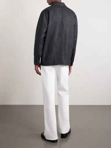 Gabriela Hearst Drew Wool and Silk-Blend Overshirt - Men | Thumbnail 4 Gabriela Hearst Drew Wool and Silk-Blend Overshirt - Men | Thumbnail 4