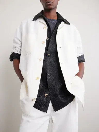 Gabriela Hearst Drew Wool and Silk-Blend Overshirt - Men | Thumbnail 5 Gabriela Hearst Drew Wool and Silk-Blend Overshirt - Men | Thumbnail 5