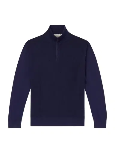 Canali Honeycomb-Knit Cotton Half-Zip Sweater - Men | Thumbnail 1 Canali Honeycomb-Knit Cotton Half-Zip Sweater - Men | Thumbnail 1